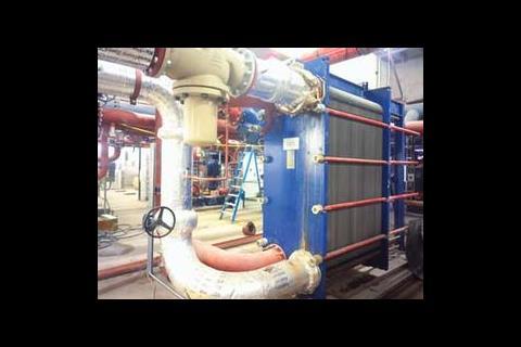 Plant being installed in the Energy Centre.